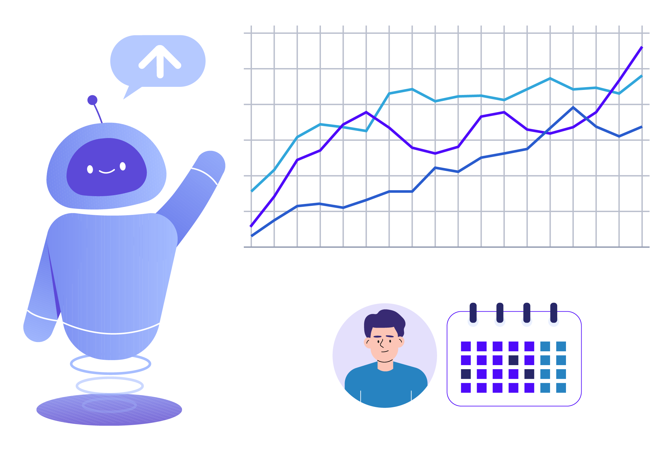 Sales Closer AI - Graph Illustration