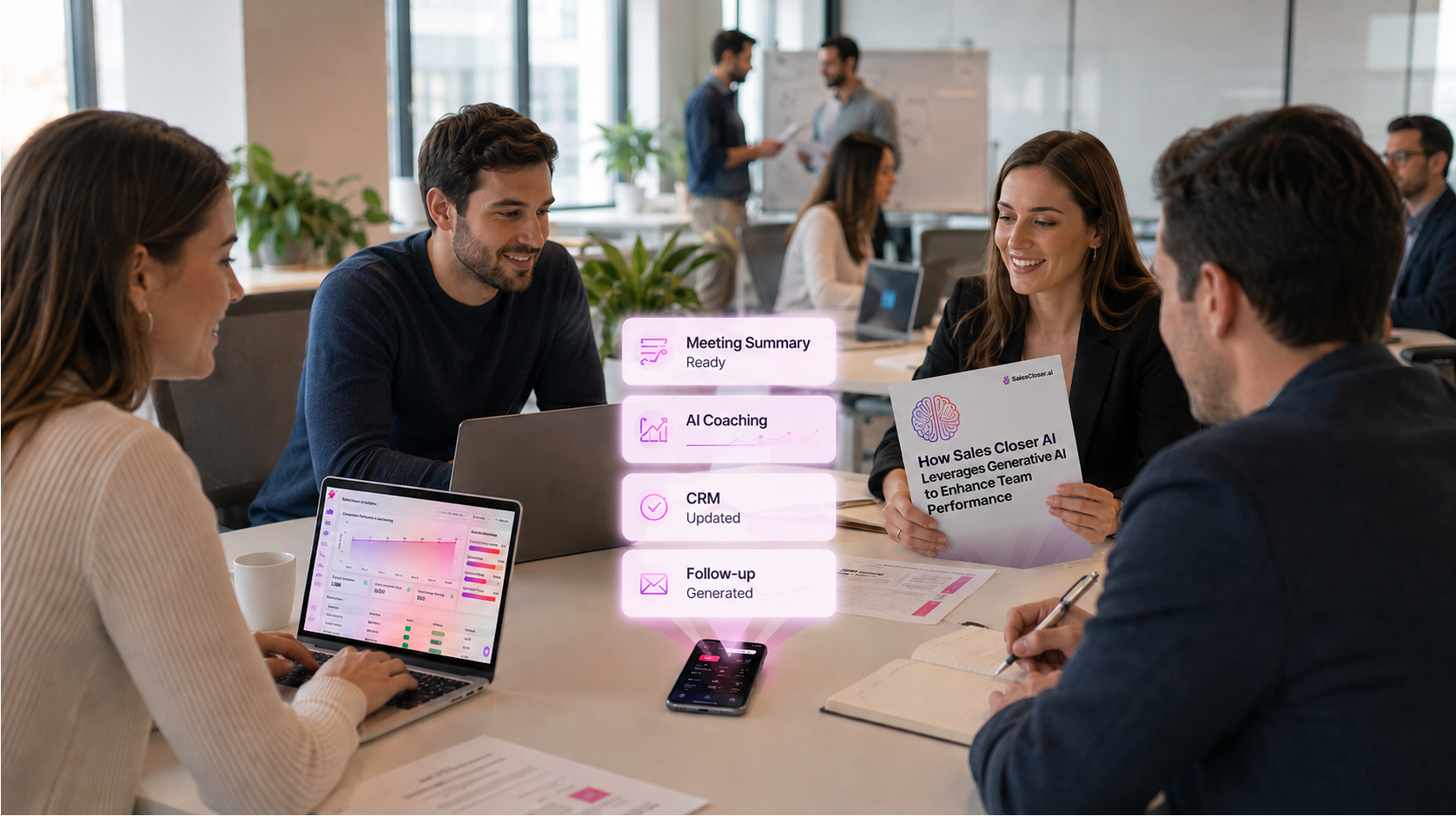 Generative AI Sales Team - How Sales Closer AI Leverages Generative AI to Enhance Team Performance