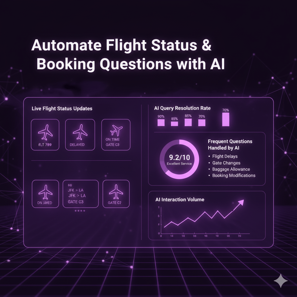 Automate Flight Status & Booking Questions with AI