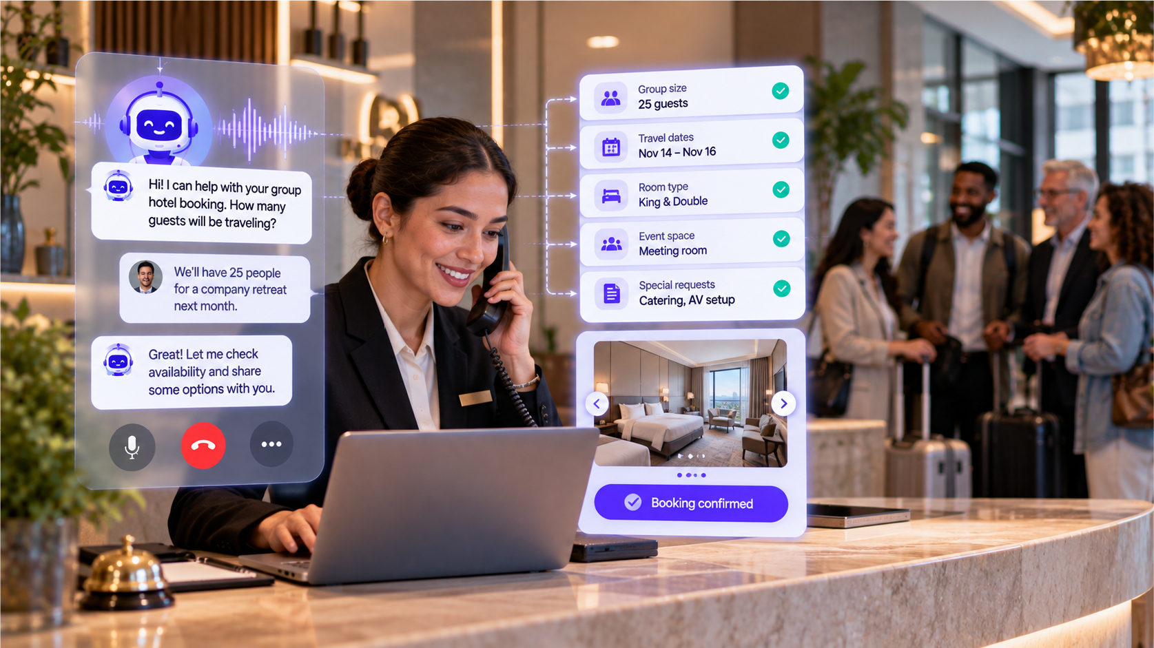 How to Handle Group Hotel Booking Calls - How to Handle Group Hotel Booking Calls with an AI Assistant
