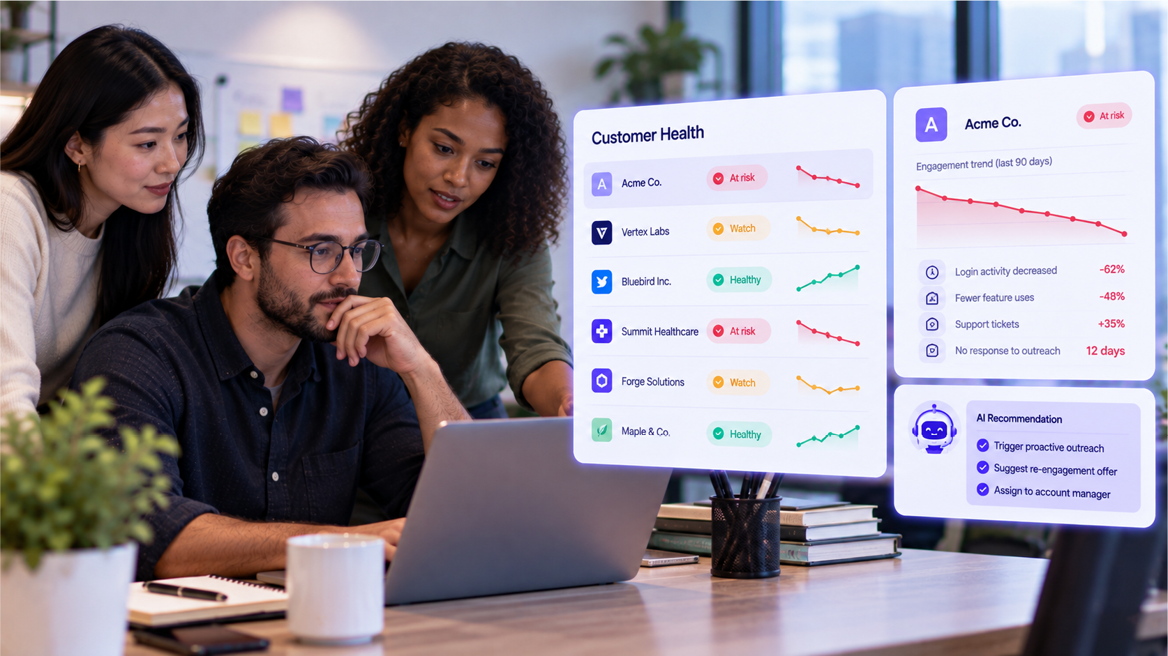 Identify At-Risk Customers with AI - How to Identify At-Risk Customers with AI-Powered Outreach