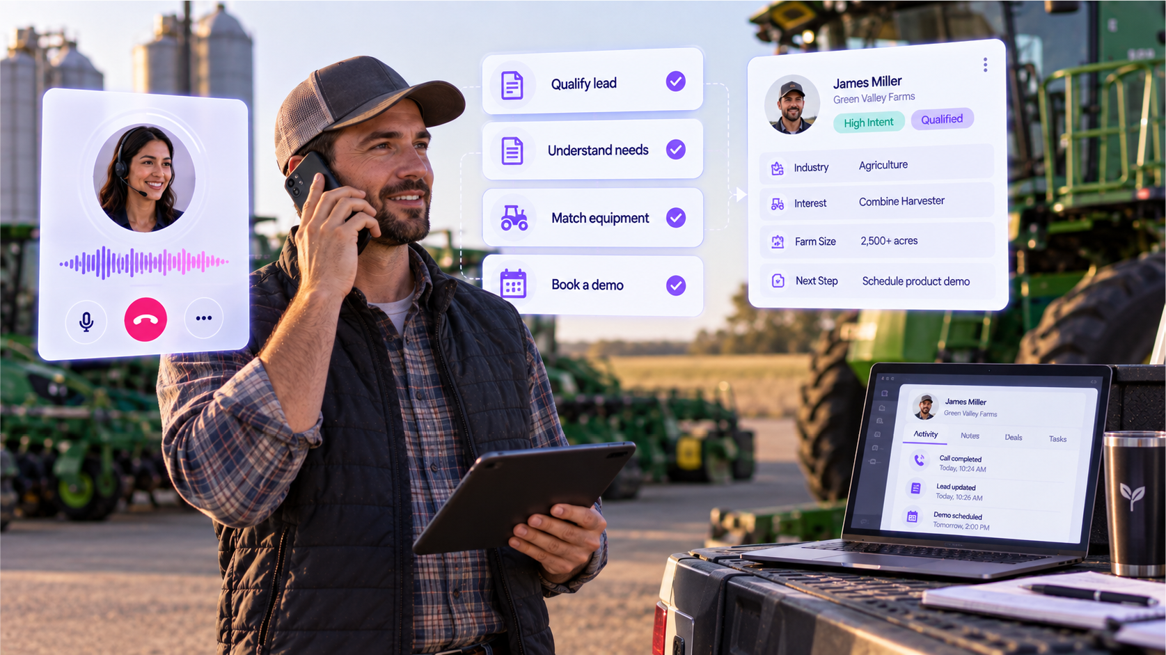 AI for Agricultural Equipment Sales - Instant Sales: How AI for Agricultural Equipment Sales Qualifies Leads & Books Demos