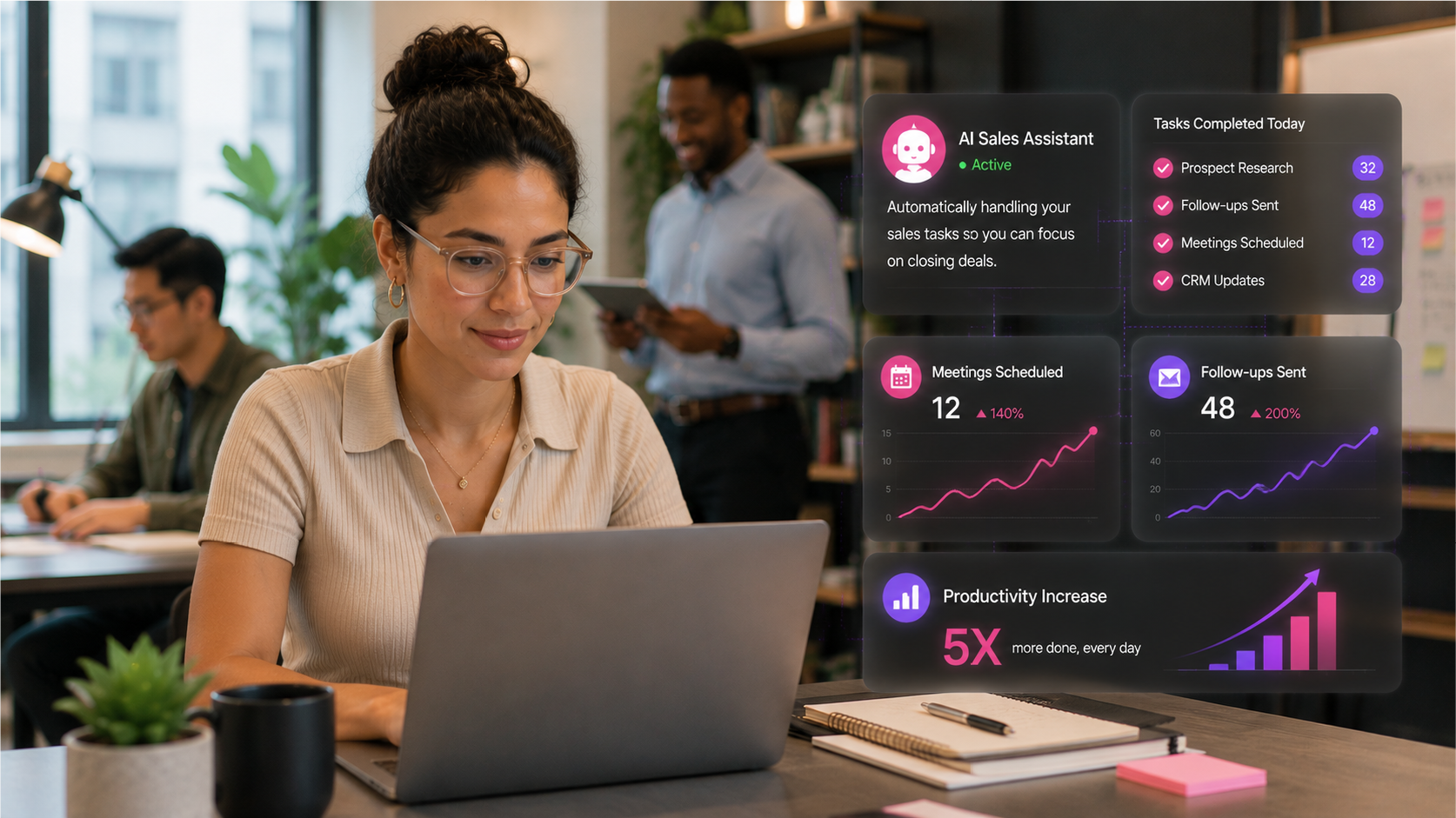 Sales AI Assistant - How a Sales AI Assistant Can 5x Your Productivity (And Handle the Tasks You Hate)