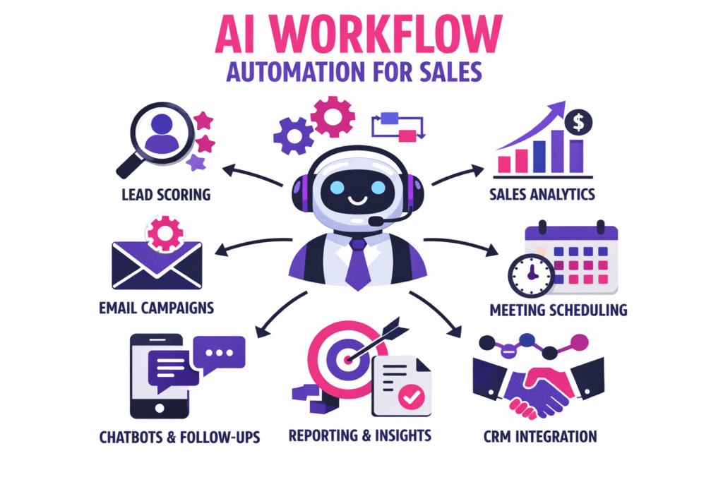 AI Workflow Automation for Sales - AI Workflow Automation for Sales: Replace Manual Tasks With Fully Automated Pipelines AI Workflow Automation for Sales