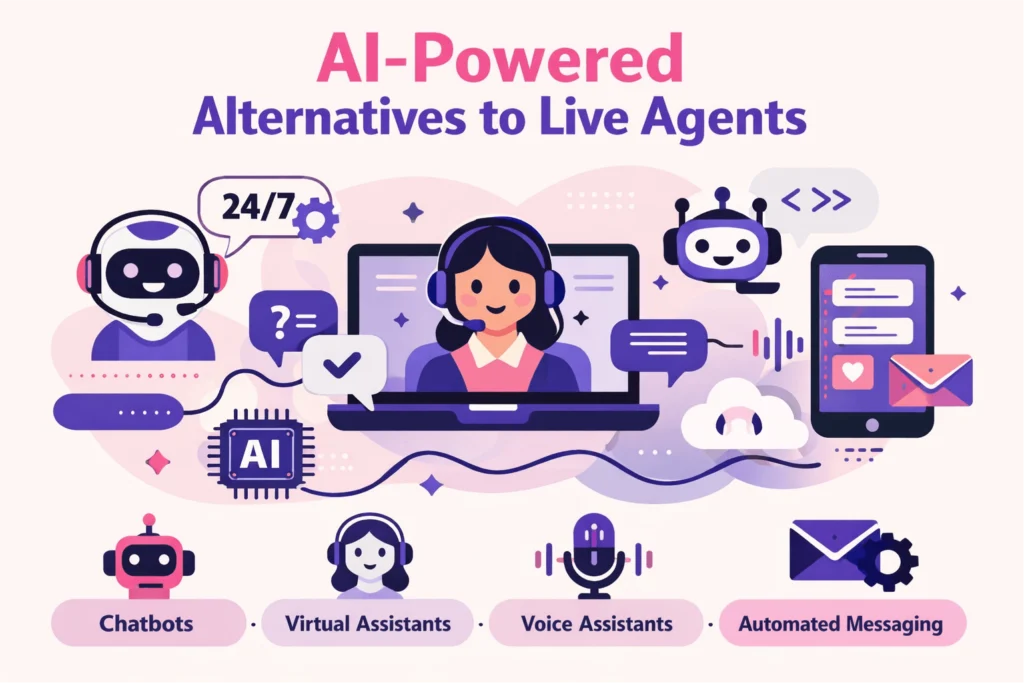 AI-Powered Alternatives to Live Agents - AI-Powered Alternatives to Live Agents: How Voice AI Handles Calls, Support & Sales at Scale