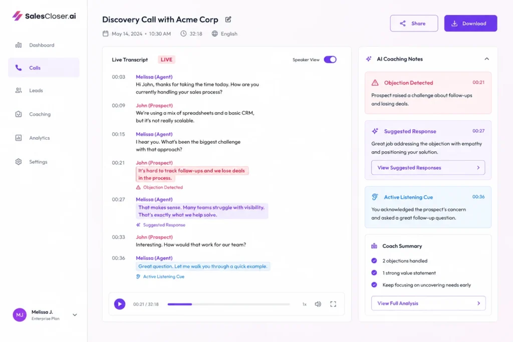 AI Sales Coach